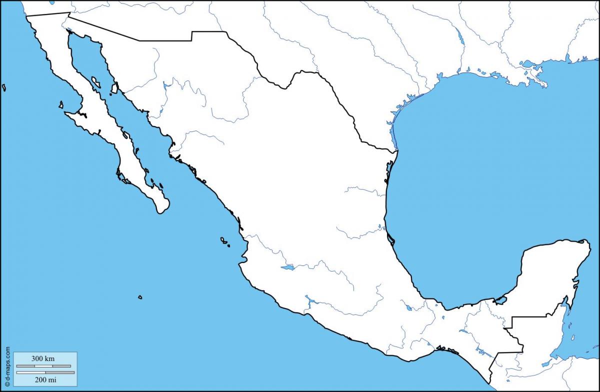 mapa ng balangkas ng Mexico