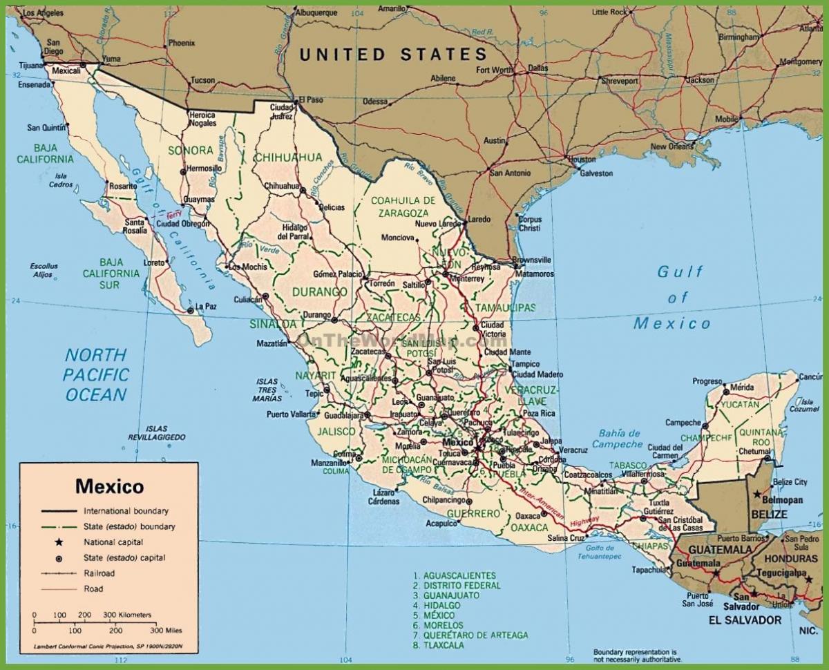 Mexico sa mapa