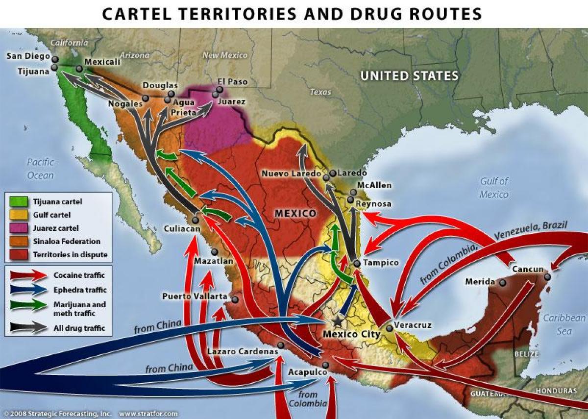 mexican drug war mapa