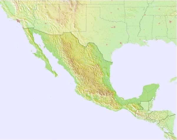 mapa ng Mexico forecast