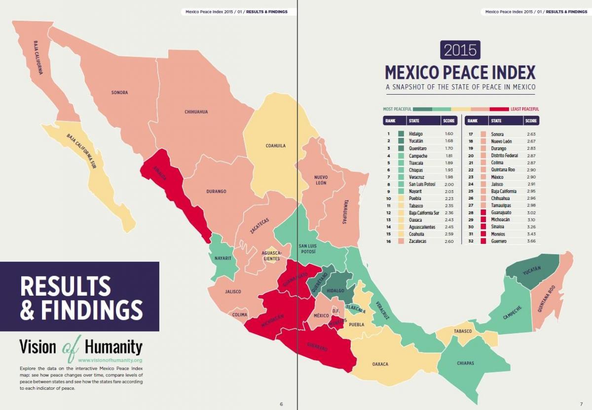 karahasan sa Mexico map
