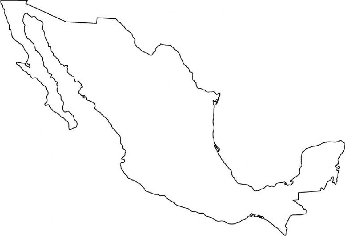 Mexico balangkas ng mapa