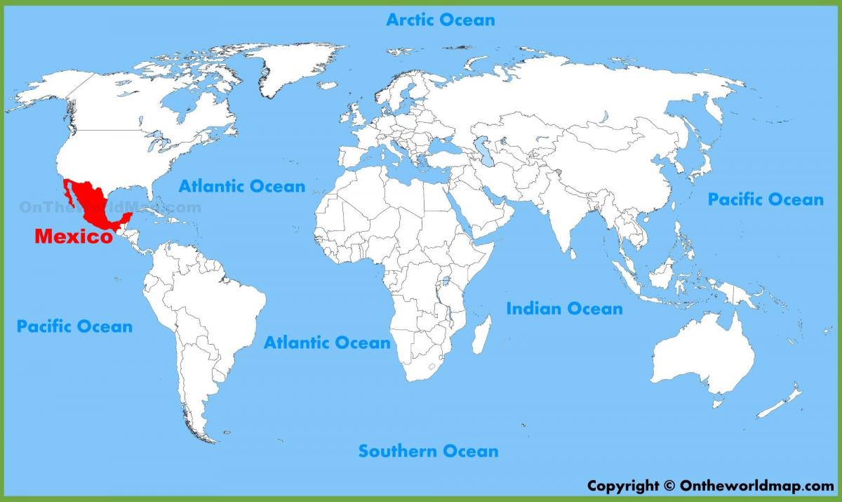mapa ng mundo Mexico
