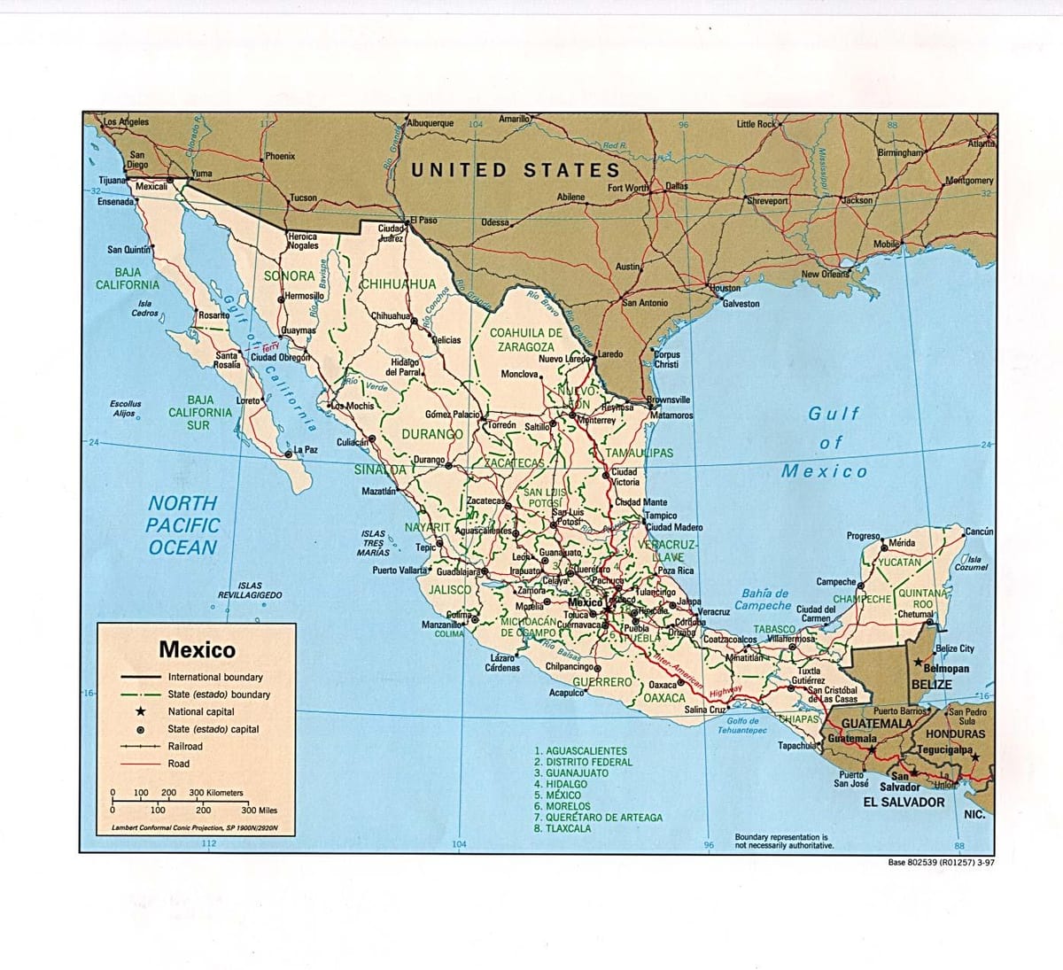 pagma-map ng Mexico