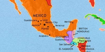 Mexico america mapa