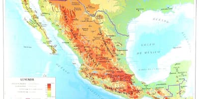 Heograpikal na mga mapa ng Mexico