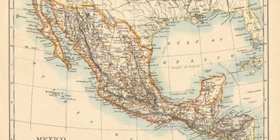 Lumang mapa ng Mexico