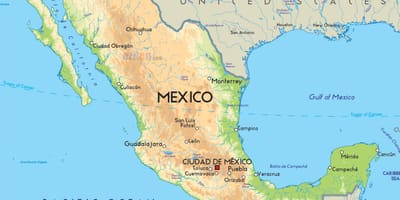 Mapa ng Mexico at amerika