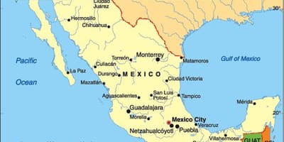 Bansa ng Mexico map