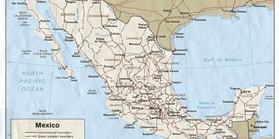 Hilagang Mexico map