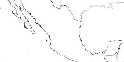Balangkas ng mapa ng Mexico