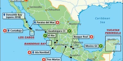 Mexico map resorts