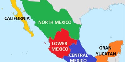 Unidos sa Mexico map