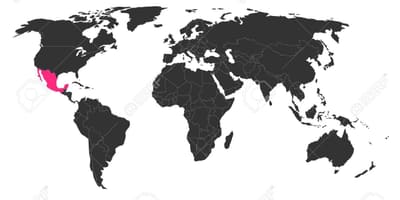 Mexico sa mapa ng mundo
