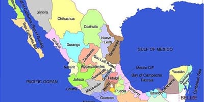 Unidos sa Mexico map