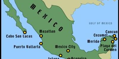 Mapa ng mexican resorts