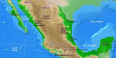 Talampas ng Mexico map