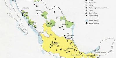 Mapa ng Mexico agrikultura