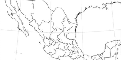 Mexico map blangko