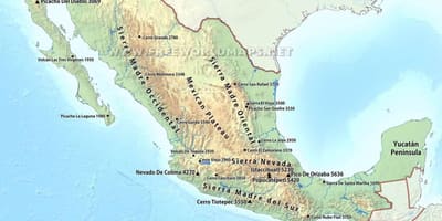 Mapa ng Mexico disyerto