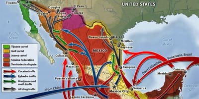Mexican drug war mapa
