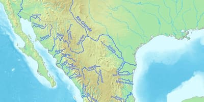 Mapa ng Mexico ilog