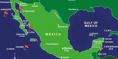Mapa ng Mexico islands