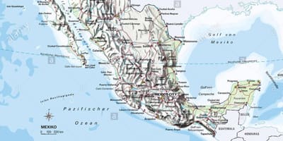 Mapa ng Mexico karagatan