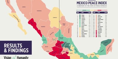 Karahasan sa Mexico map