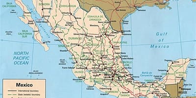 Mapa ng Mexico lungsod resort