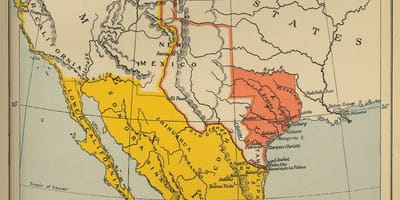 Mapa ng Mexico 1700