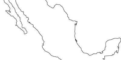 Mexico balangkas ng mapa