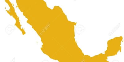 Mapa ng Mexico silweta