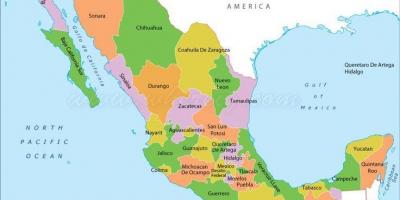 Mapa ng Mexico unidos