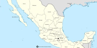 Mapa ng Mexico sa pamamagitan ng estado