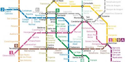 Metro mapa ng Mexico