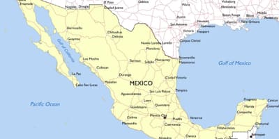 Mapa ng Mexico monumento