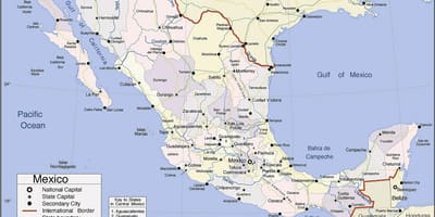 Mapa ng Mexico pacific baybayin resorts