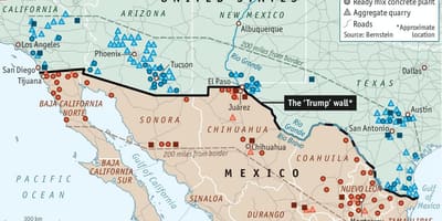 Mapa ng Mexico pader