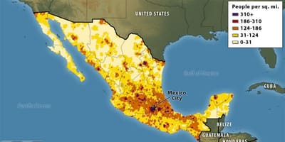 Populasyon mapa ng Mexico