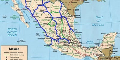 Mexico tren mapa