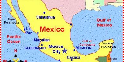 Isang mapa ng Mexico
