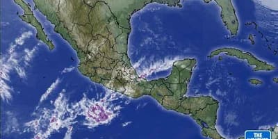 Satellite mapa ng panahon ng Mexico