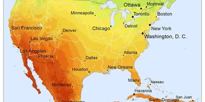 Mapa ng Mexico sikat ng araw