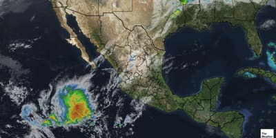 Satellite mapa ng panahon sa Mexico